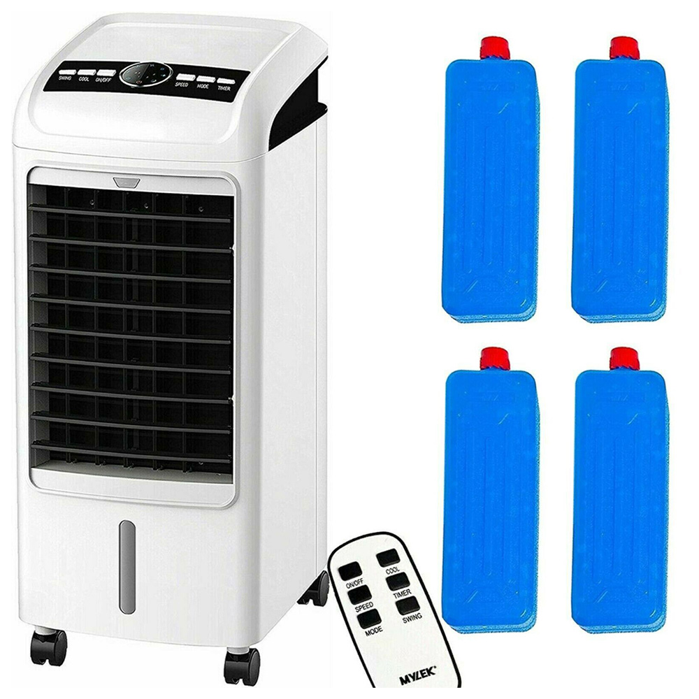 MYLEK White and Black Air Cooler with Remote 4L Image 6