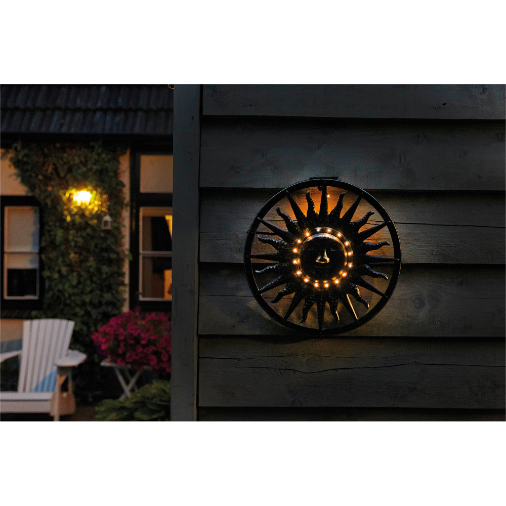 Luxform Solar Powered LED Light Sun Wall Ornament Image 3