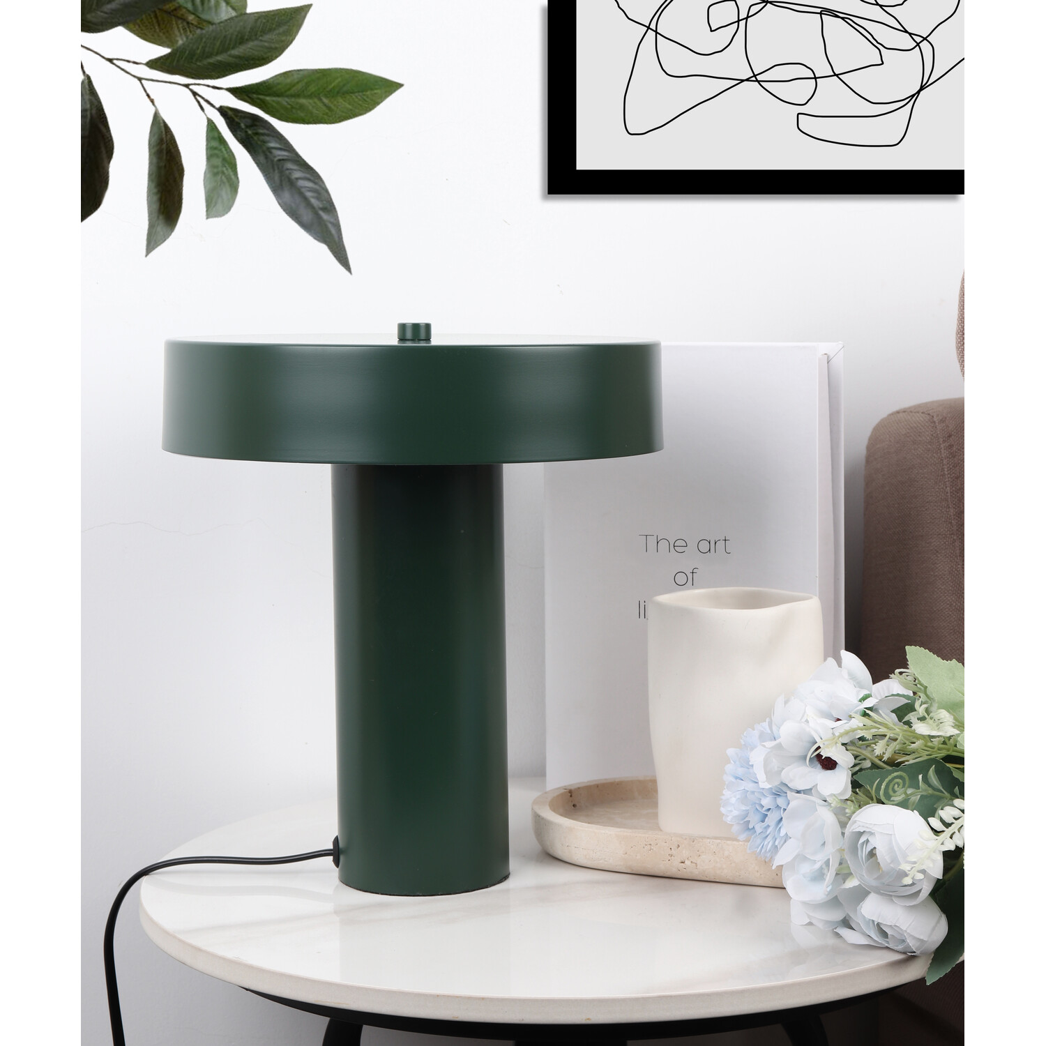 Olivia Table Lamp Green Image 5