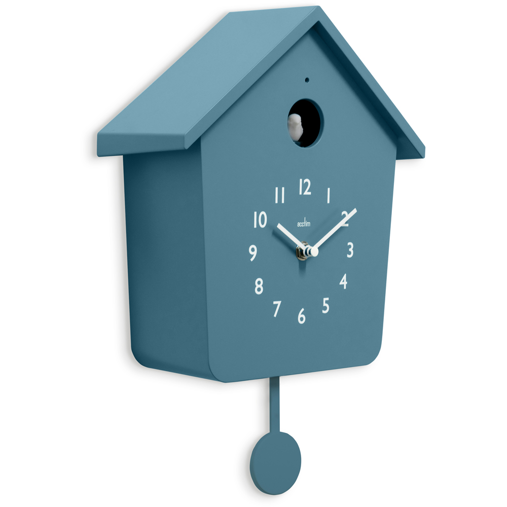 Acctim Casper Lagoon Lighted Pendulum Cuckoo Wall Clock 34cm Image 5