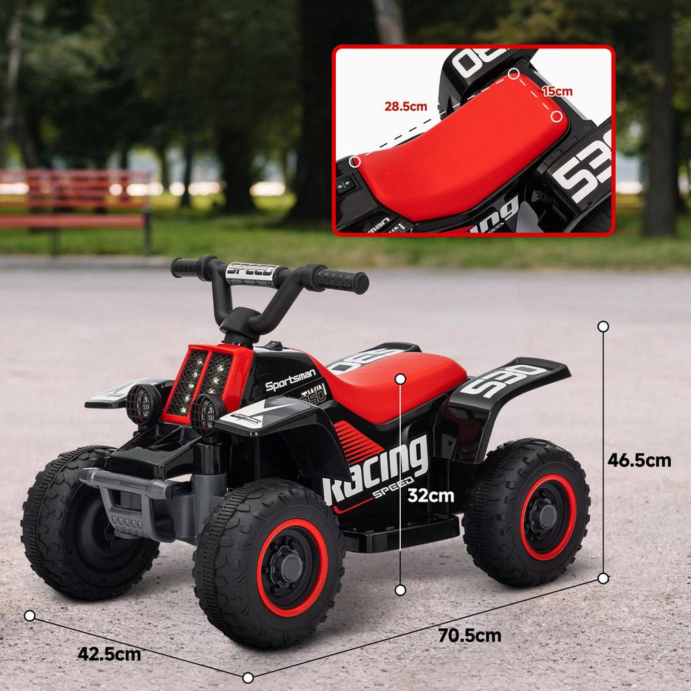 Tommy Toys Black Electric Forward and Backward Quad Bike 6V Image 9