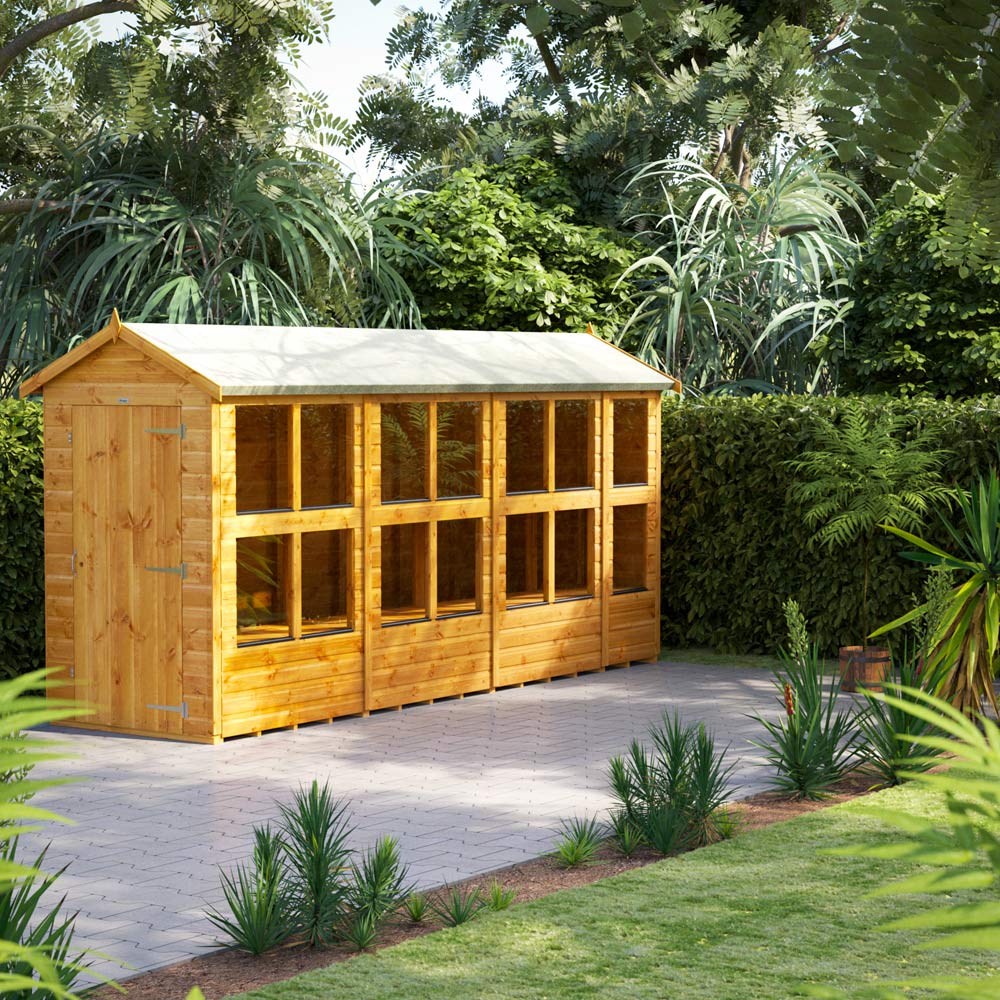 Power Sheds 14 x 4ft Apex Potting Shed Image 2
