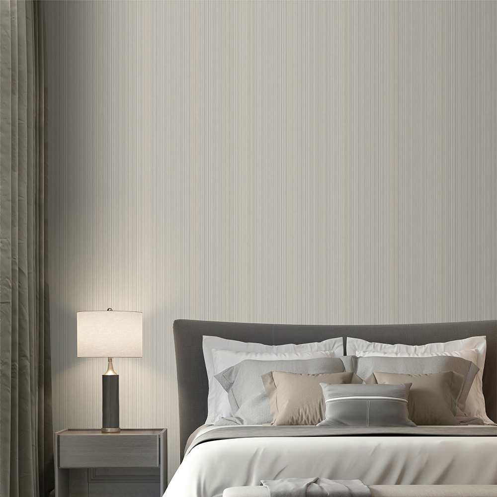 Muriva Venezia Stripe Beige Wallpaper Image 4