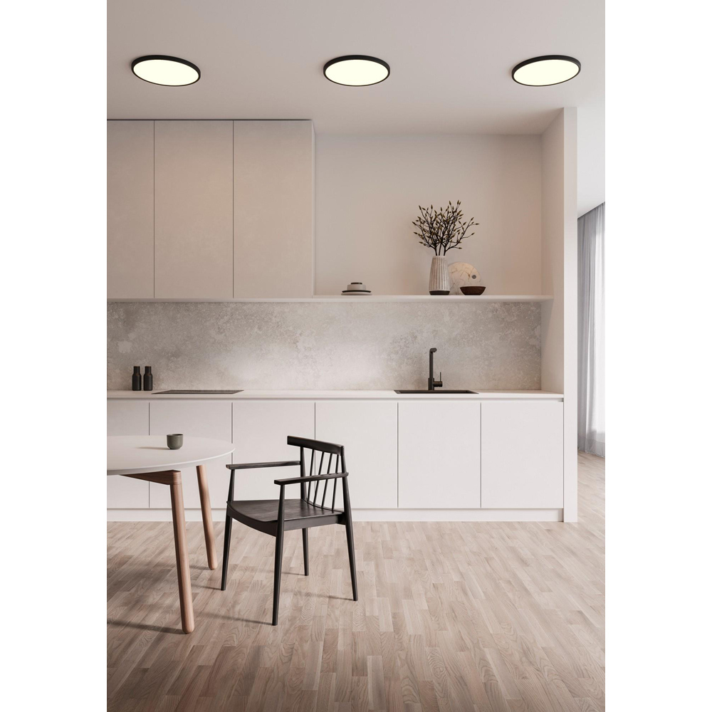 Nordlux Oja Smart 42 2300 Lumens 2700-6500K Black LED Ceiling Light Image 2