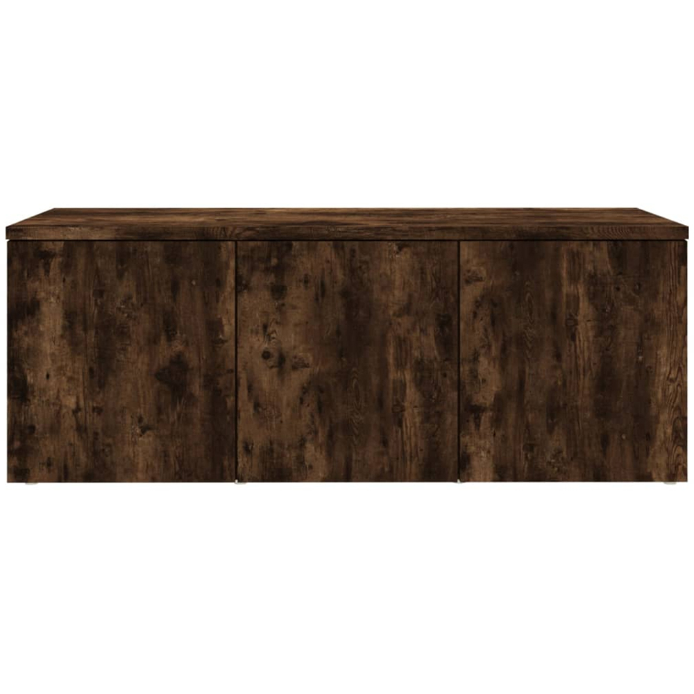 vidaXL 3 Drawer Smoked Oak TV Cabinet Image 5