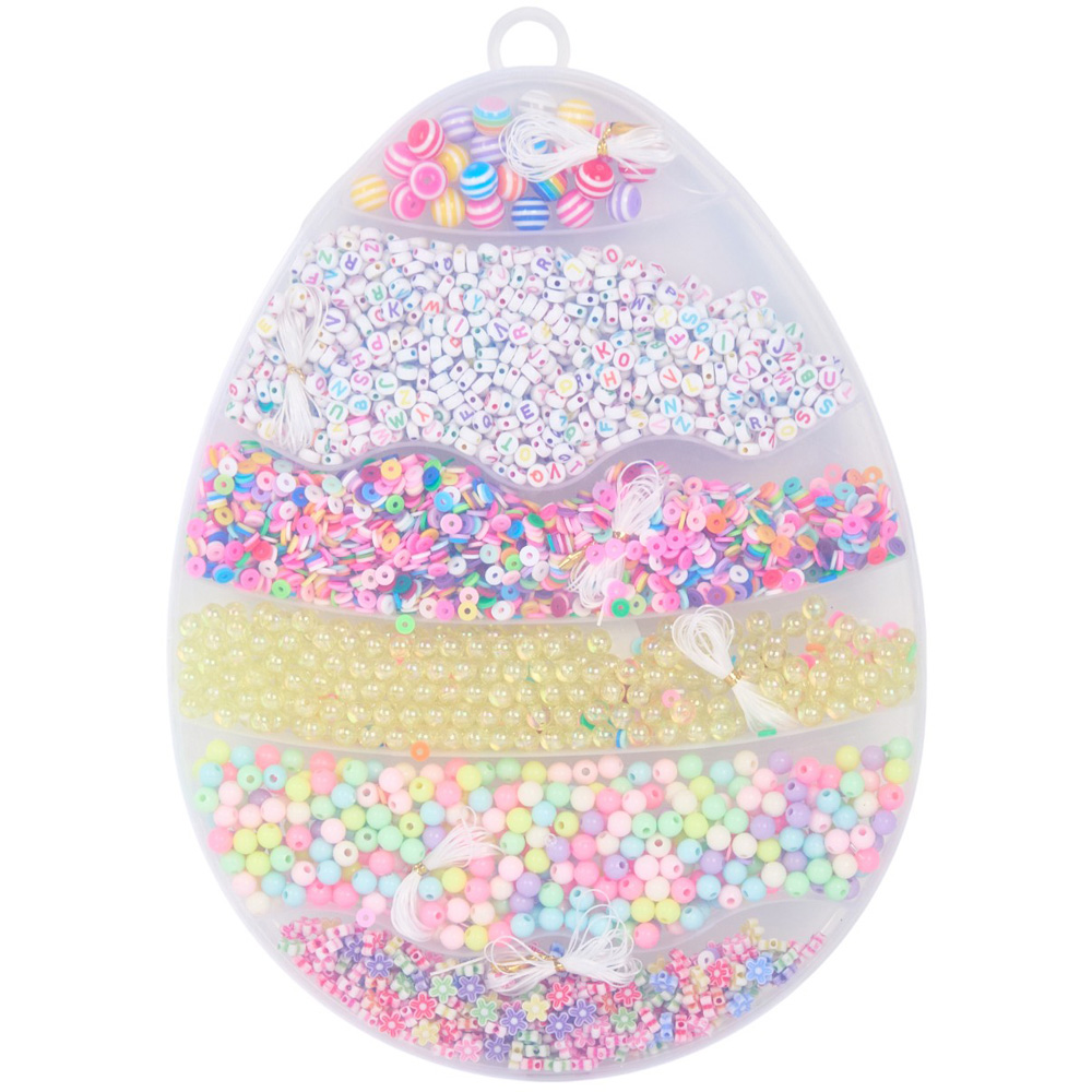 Large Easter Egg Bead Kit - Multicolour Image 1