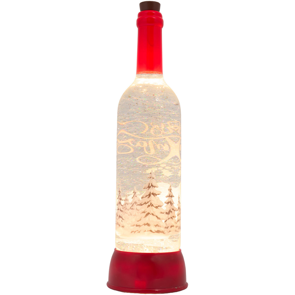 Christmas Bottle Glitter Spinner Red Image 8