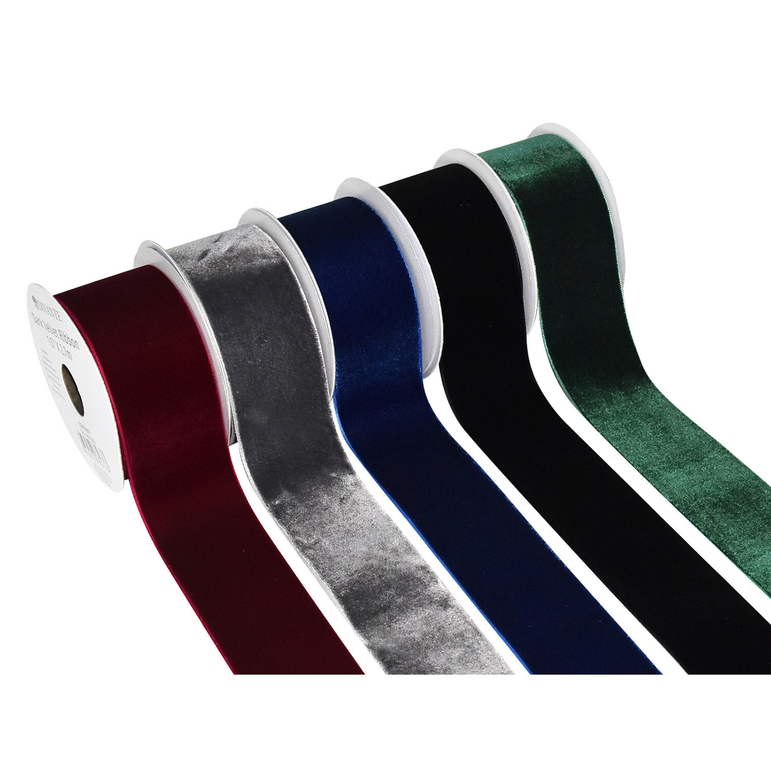 Dark Velvet Ribbon - Multicolour Image 3