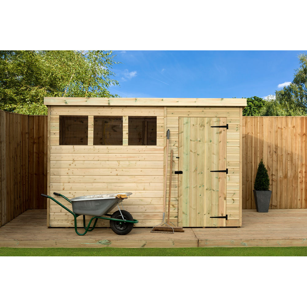 Empire Sheds 1500 10 x 7ft Tongue and Groove Pent Garden Shed Image 4