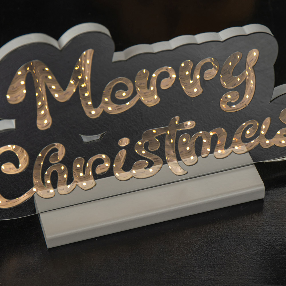 Samuel Alexander Light Up Merry Christmas Infinity Decoration 32cm Image 7