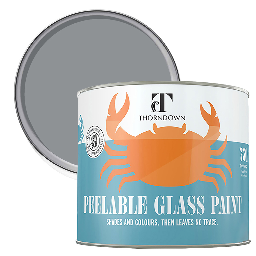 Thorndown Lead Grey Peelable Glass Paint 750ml Image 1