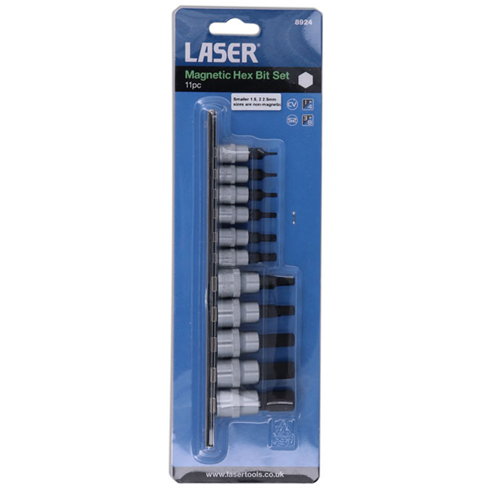 Laser 11 Piece Magnetic Hex Bit Set Image 6