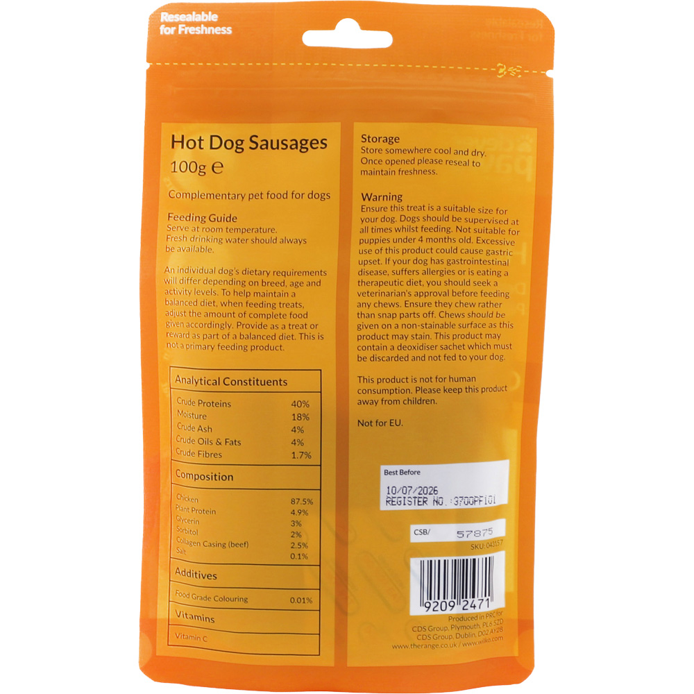 Clever Paws Hot Dog Sausages Dog Treat Image 2