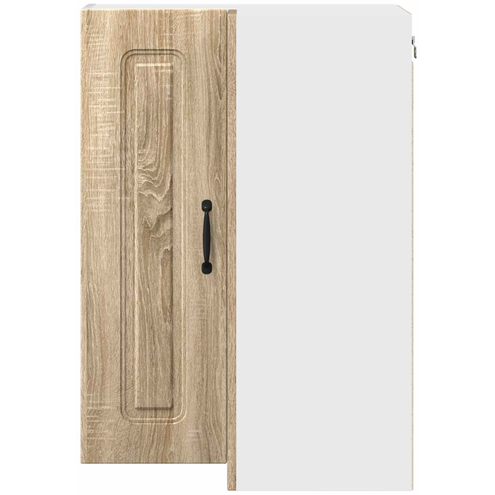 vidaXL 2 Door Sonoma Oak Kitchen Wall Corner Cabinet Image 4