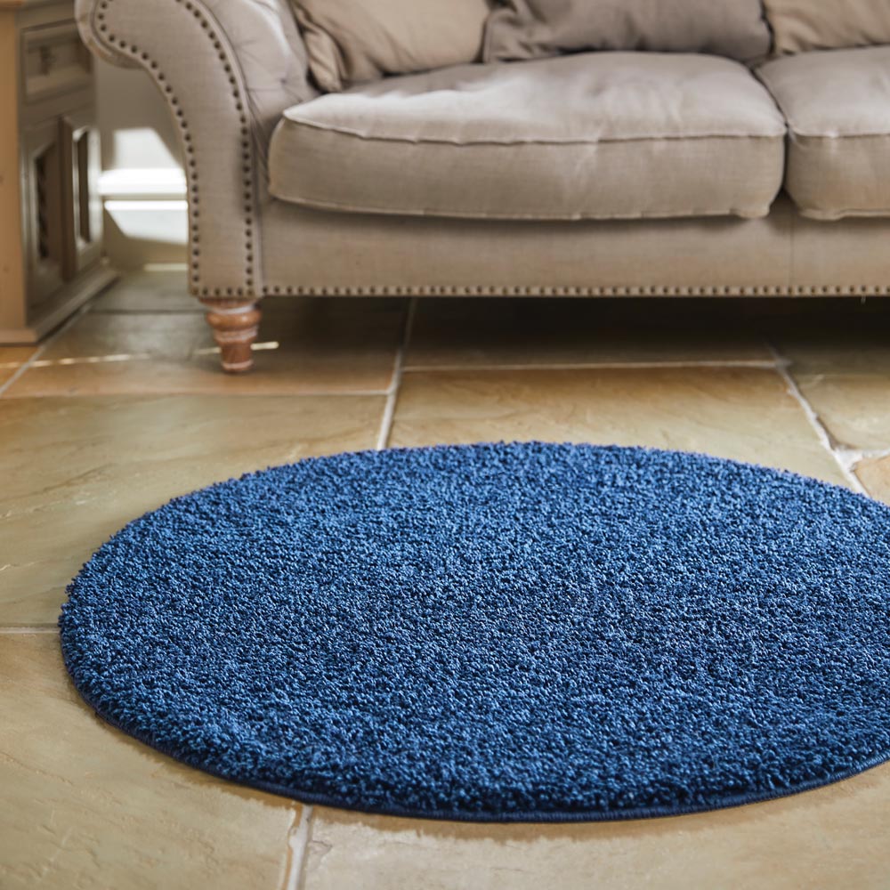 My Rug Midnight Blue Round Rug 100cm Image 2
