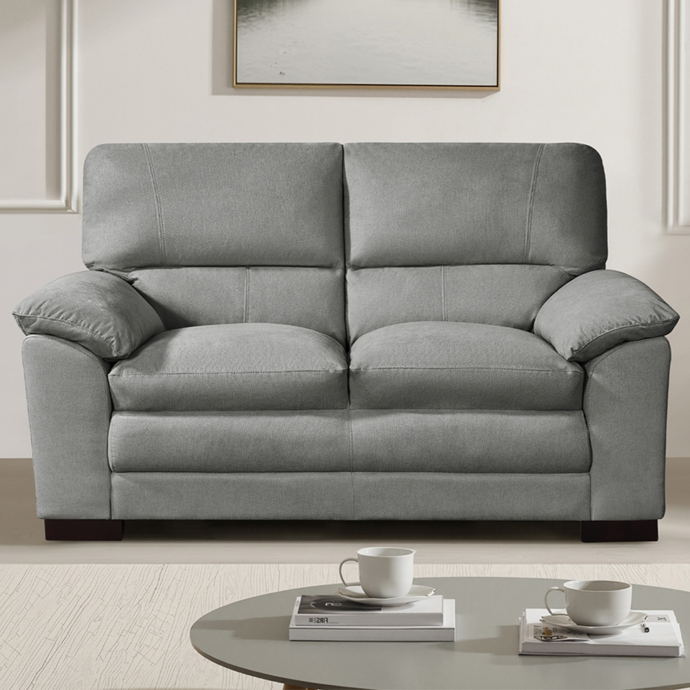 Artemis Home Ramona 2 Seater Grey Fabric Sofa Image 1