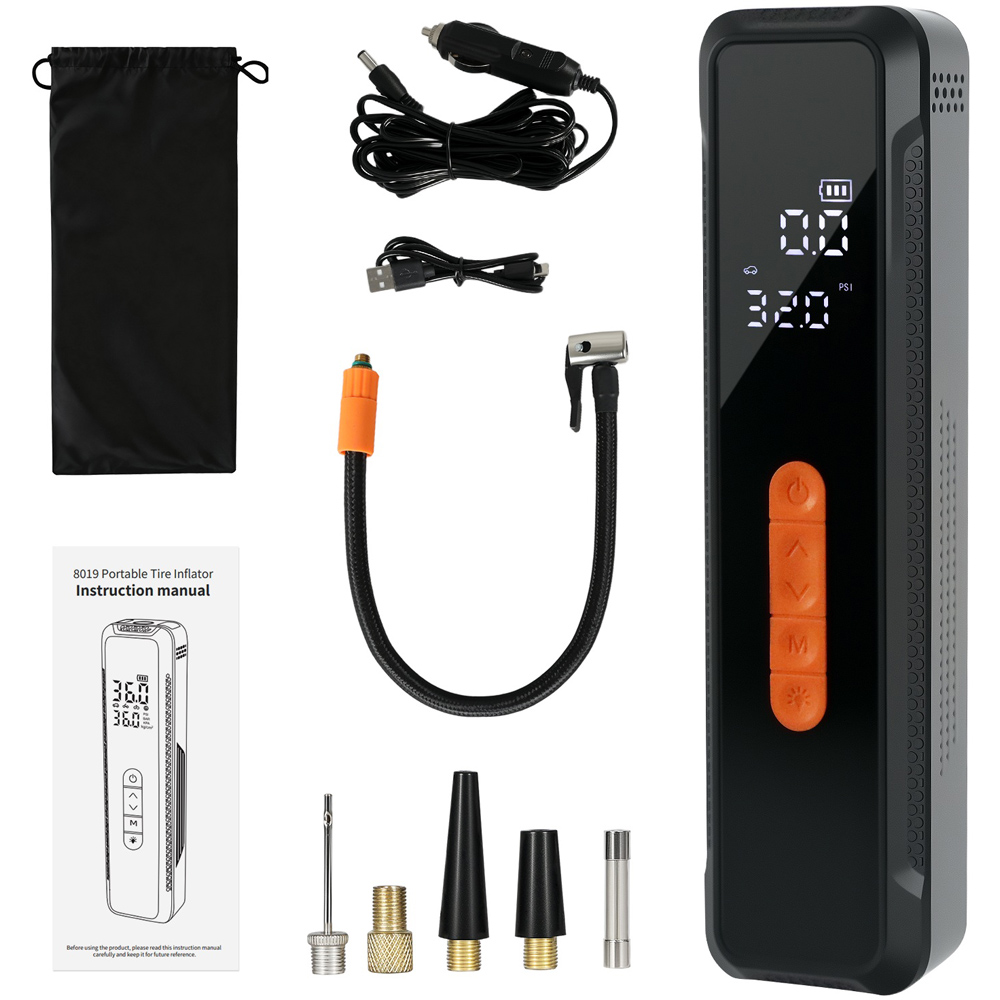 Traderight 150PSI Rechargeable Portable Car Tyre Inflator with Accessories Image 3