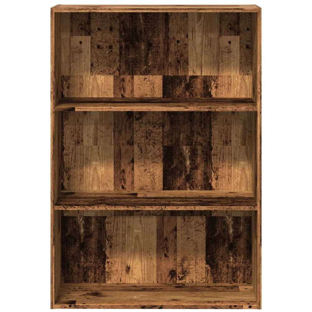 vidaXL 3 Shelf Old Wood Bookcase Image 3
