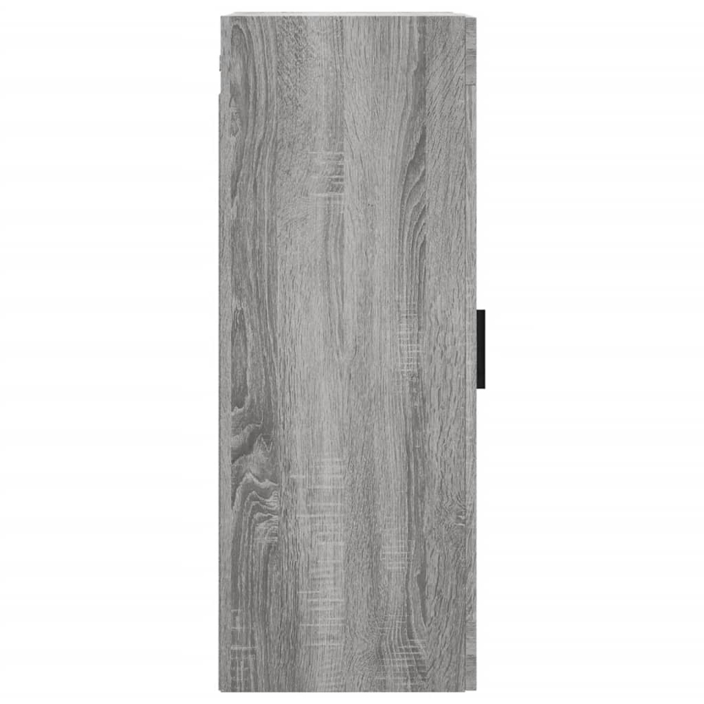 vidaXL Single Glass Door Grey Sonoma Wall Mounted Slim Cabinet Image 8