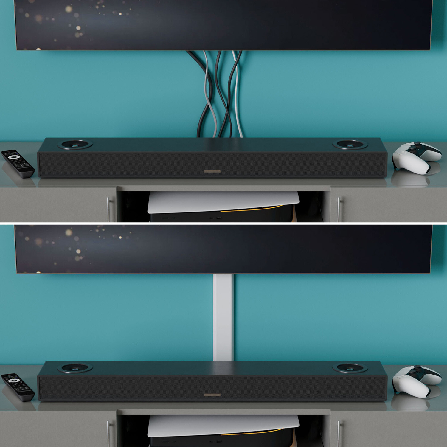 D Line TV Cable Hider - Black Image 2