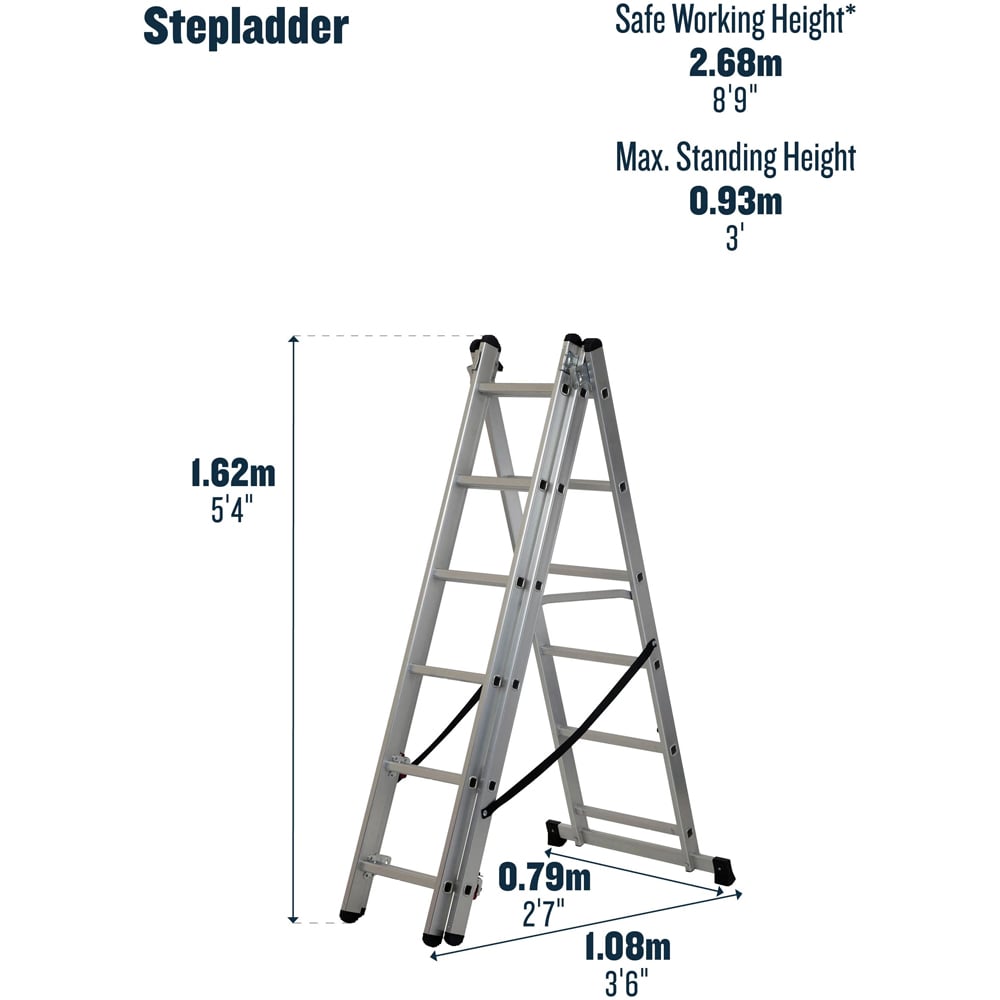 Werner 4 in 1 Combination Ladder 3.51m Image 6