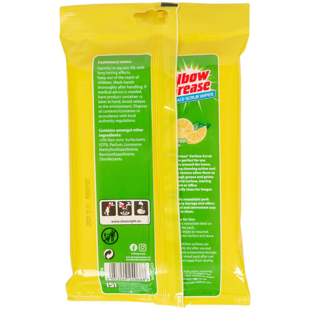 Elbow Grease Surface Scrub Wipes 24pk - Lemon Fresh Image 2