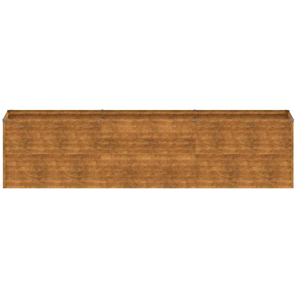 vidaXL Brown Corten Steel Raised Garden Bed 291 x 50 x 69cm Image 2