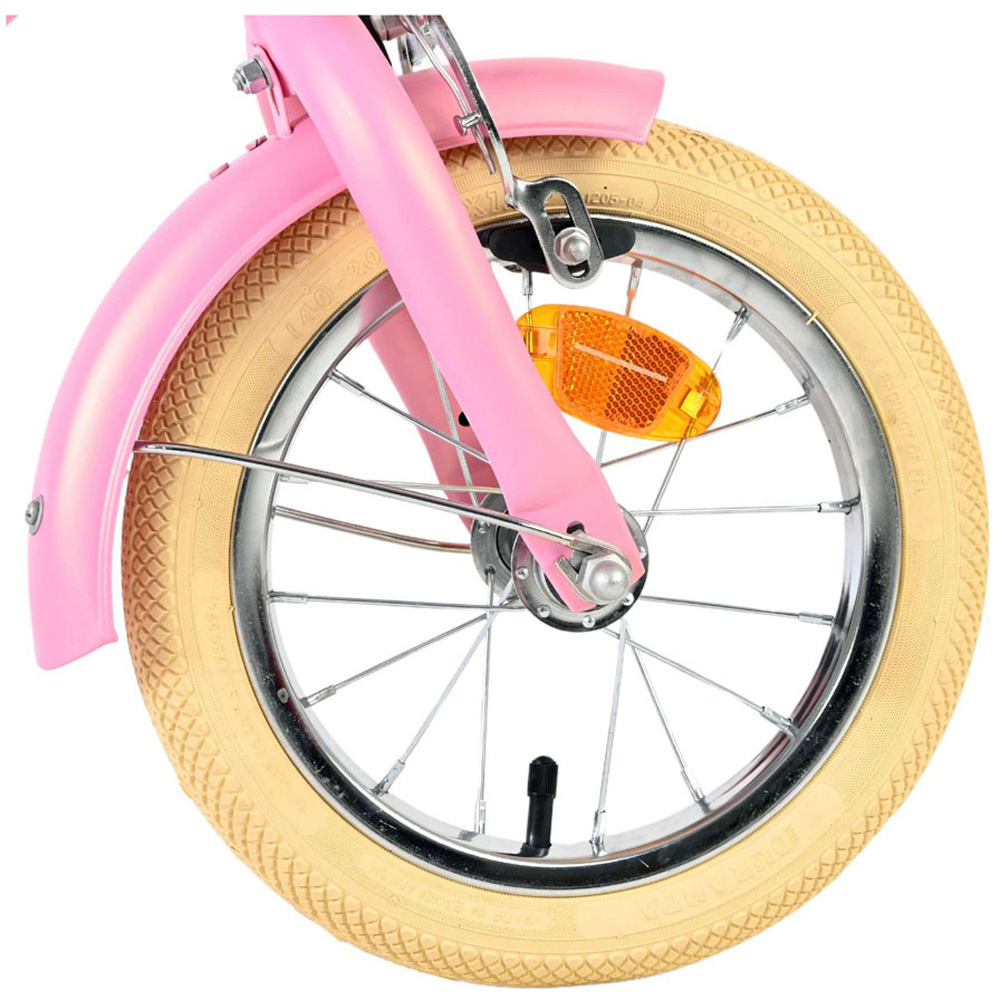 Volare Blossom Kids 12 inch Pink Bike with Stabilisers Doll Seat and Basket Image 7