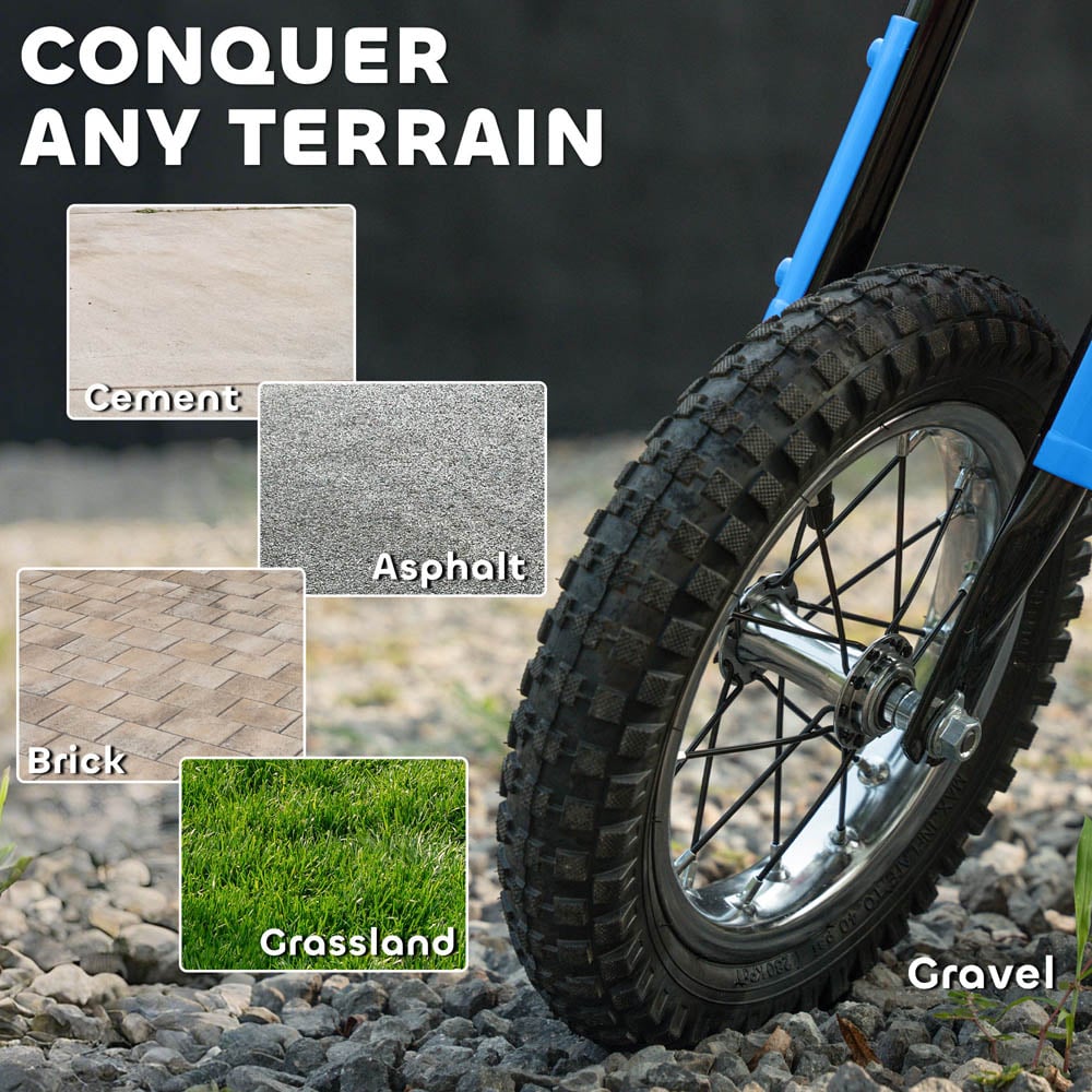 Tommy Toys Blue Battery Powered Ride On Motorcycle 24V Image 4