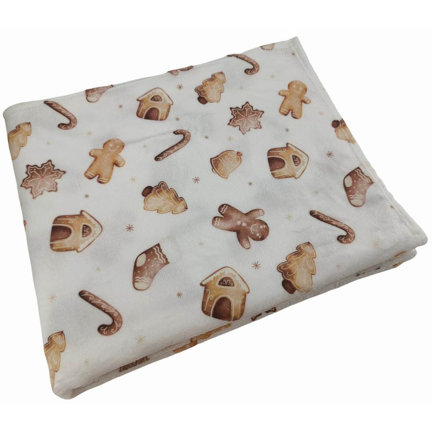 Gingerbread Throw Fleece Natural - Natural Image