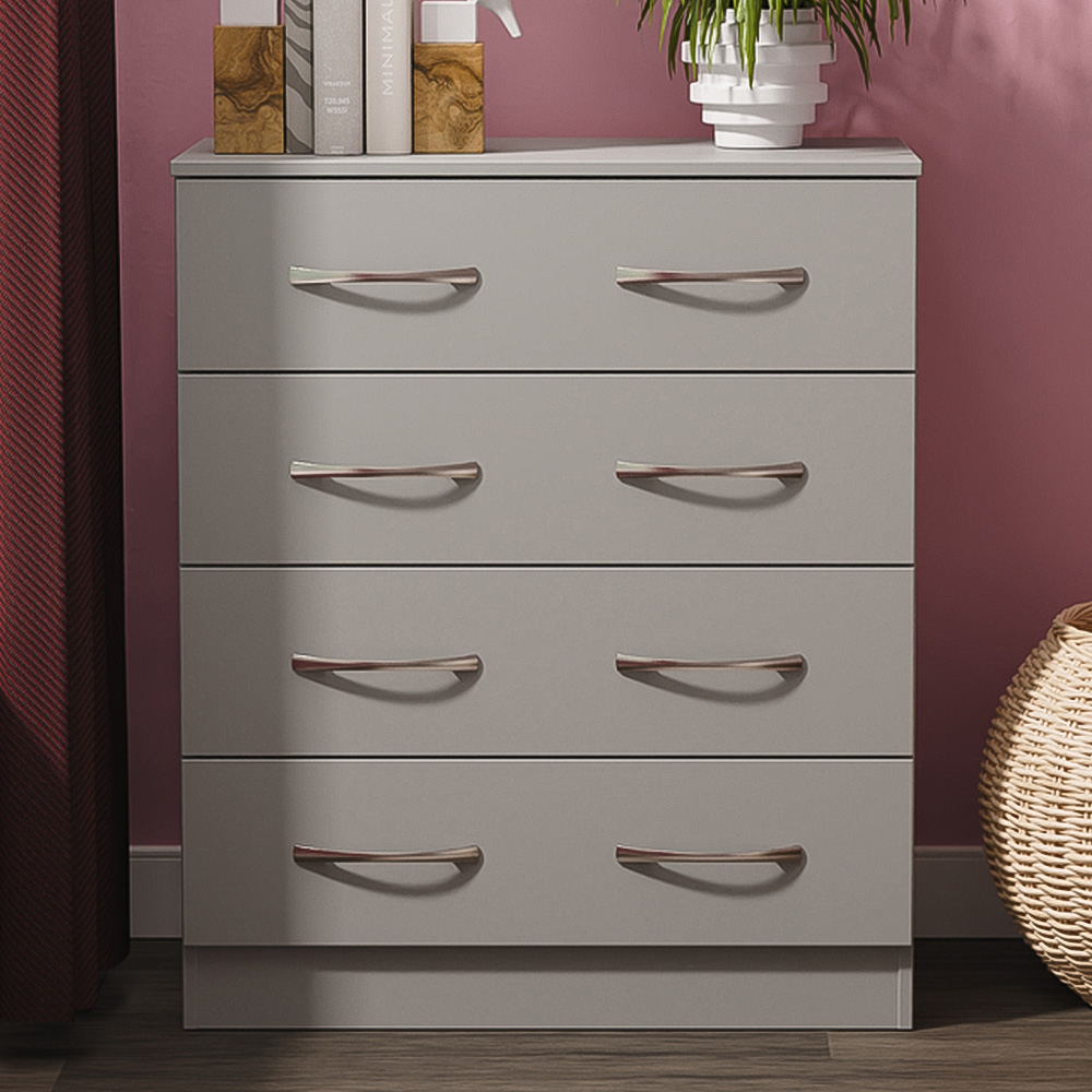 Crowndale Avon 4 Drawer Dusk Grey Chest of Drawers Image 1