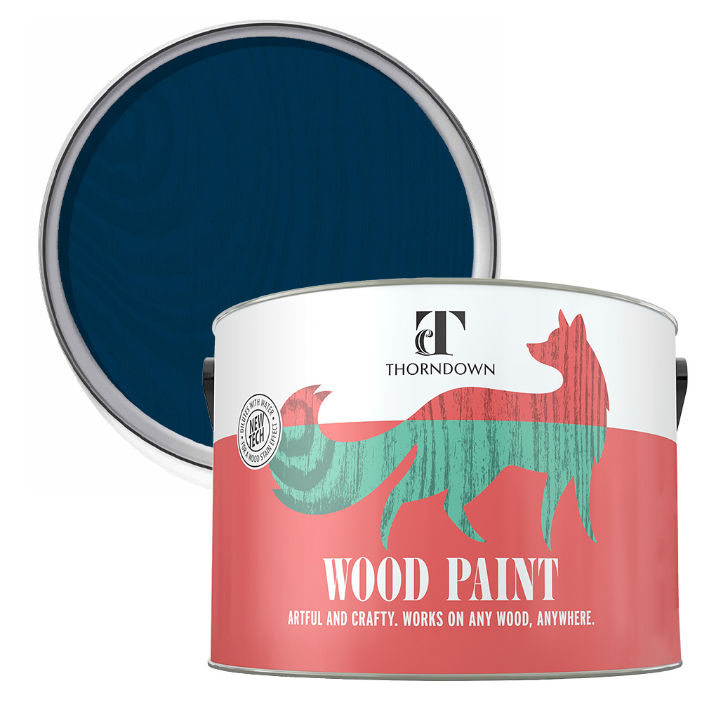 Thorndown Bilberry Blue Satin Wood Paint 2.5L Image 1