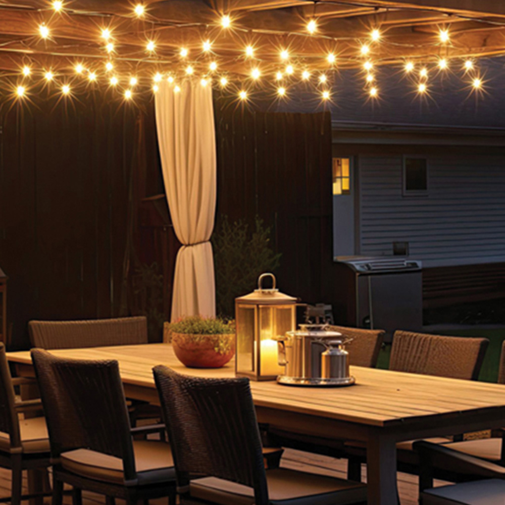 Eagle Connect Warm White LED Black String Light 5m Image 3