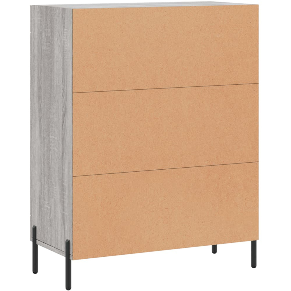 vidaXL 2 Door Grey Sonoma Wooden Sideboard Image 8