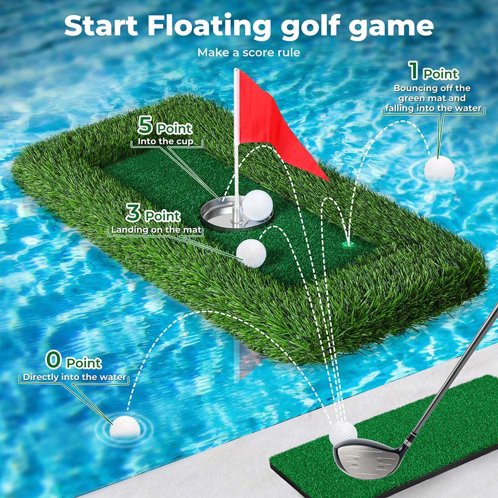 Centra Green Floating Golf Mini Mat Set 60 x 30cm Image 9