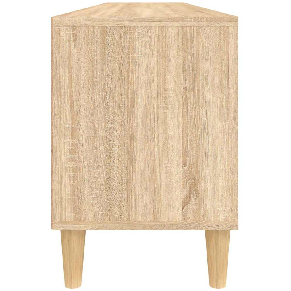 vidaXL 3 Door 3 Shelf Sonoma Oak Wide TV Cabinet Image 8
