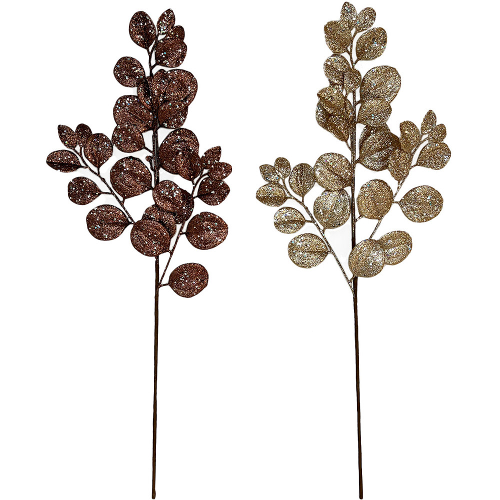 Single Glitter Eucalyptus Pick in Assorted styles Image