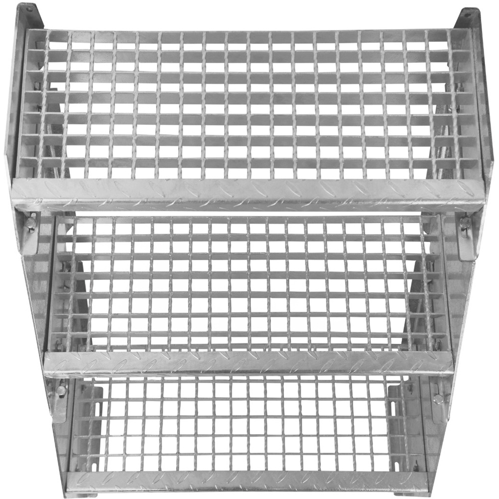Monstershop 12 Section Adjustable Wide Galvanised Staircase 600mm Image 4