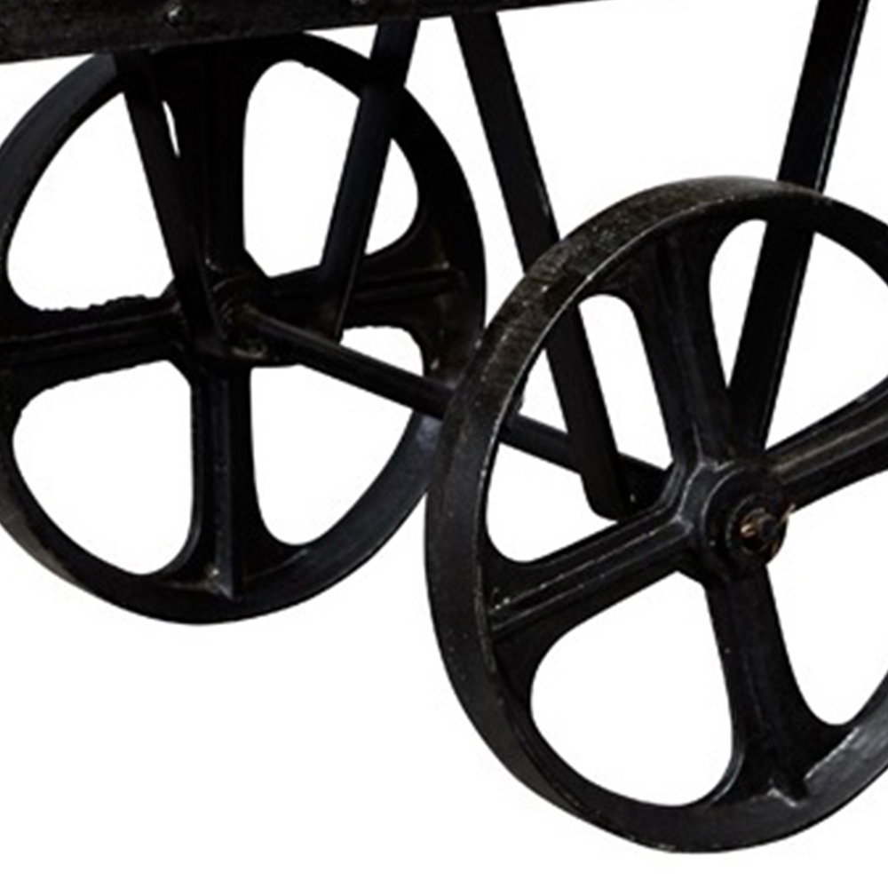 Brooklyn Carnaby Industrial Cart Coffee Table Image 3