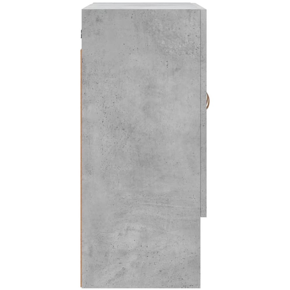 vidaXL 2 Door Single Shelf Concrete Grey Wall Cabinet Image 7