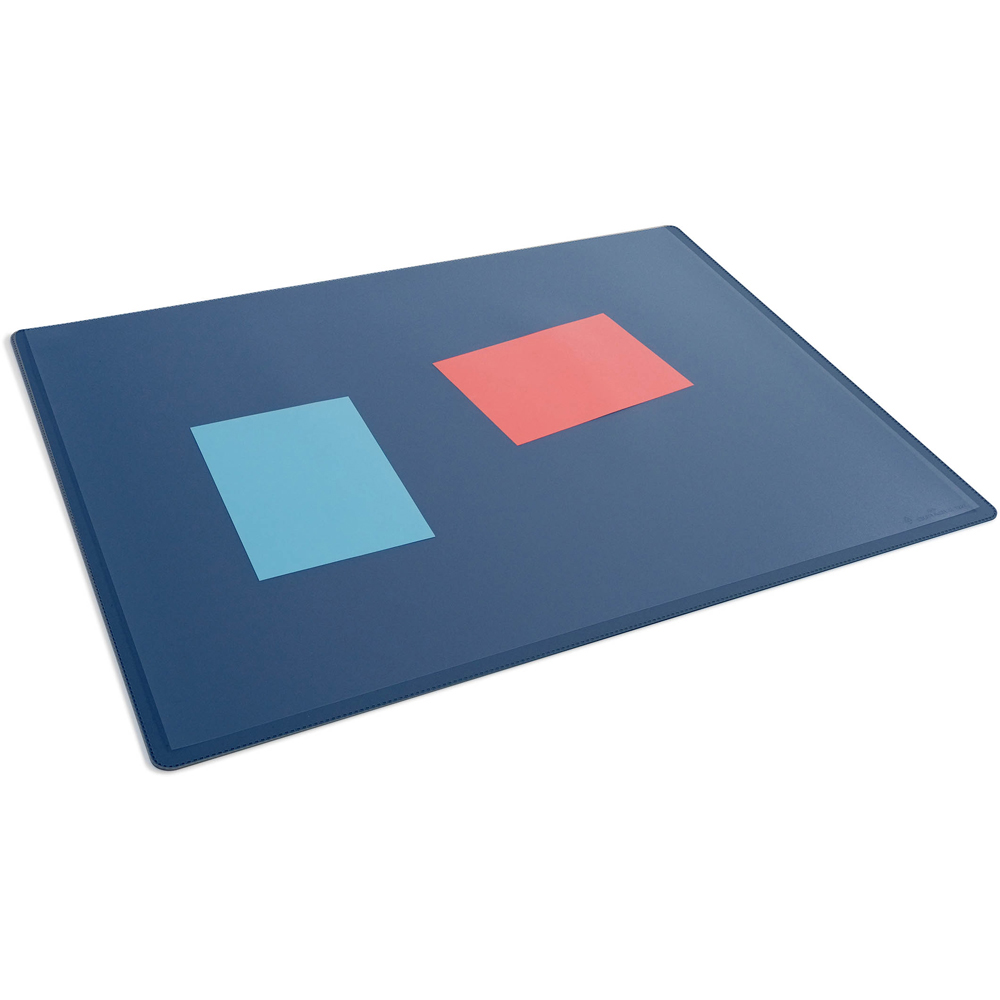 Durable Blue Clear Overlay Non-Slip Desk Mat 53 x 40cm Image 2