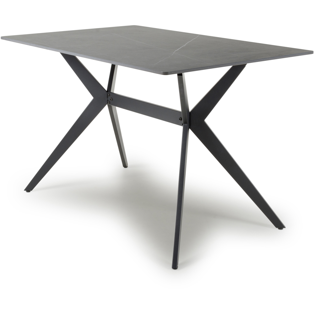 Timor 4 Seater Dining Table Grey Image 2