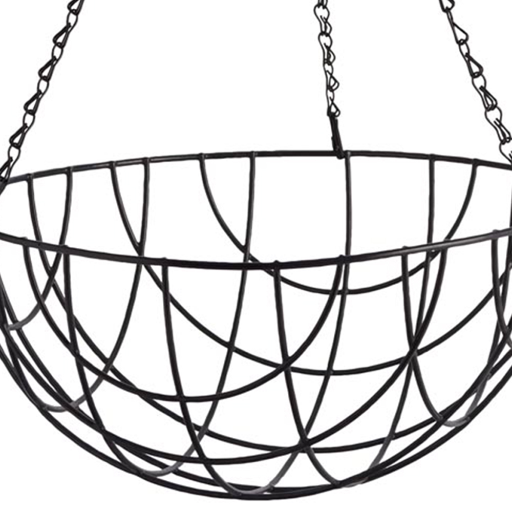 Wilko 35cm Black Hanging Basket Image 5