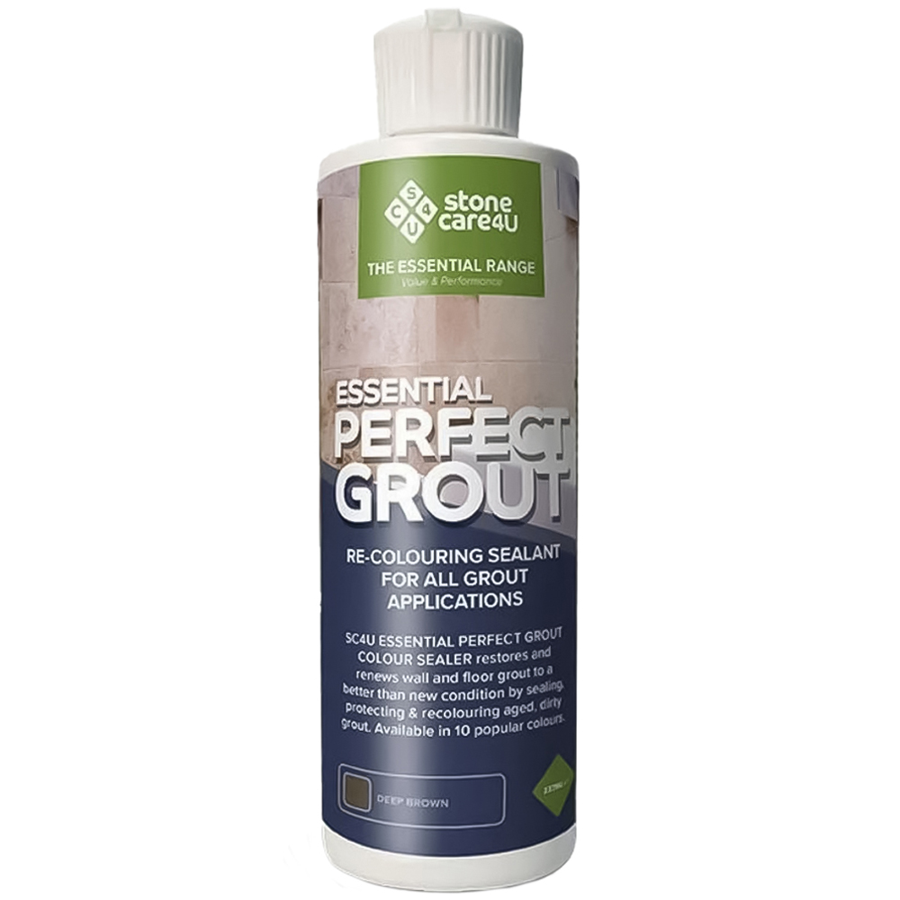 StoneCare4U Essential Deep Brown Perfect Grout Colour Sealer 237ml Image 1