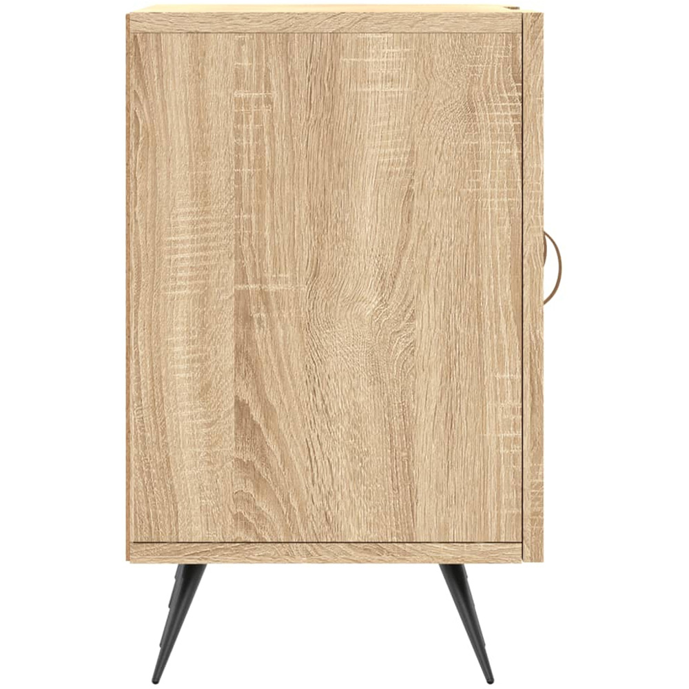 vidaXL 2 Door 2 Shelf Sonoma Oak Wide TV Cabinet Image 7