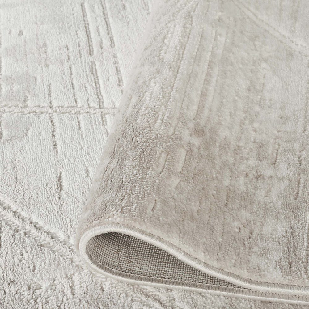 Desire Rugs Novu Mirage Beige Modern Abstract Geometric Metallic Rug 120 x 170cm Image 4