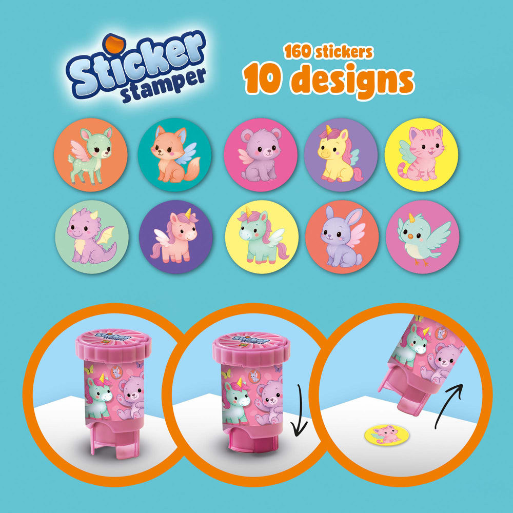 SES Creative Fantasy Animals Sticker Stamper Image 5