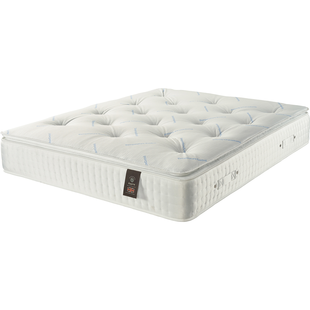 Aspire Small Single Climate Cool Pillow Top Pocket Mattress Image 1