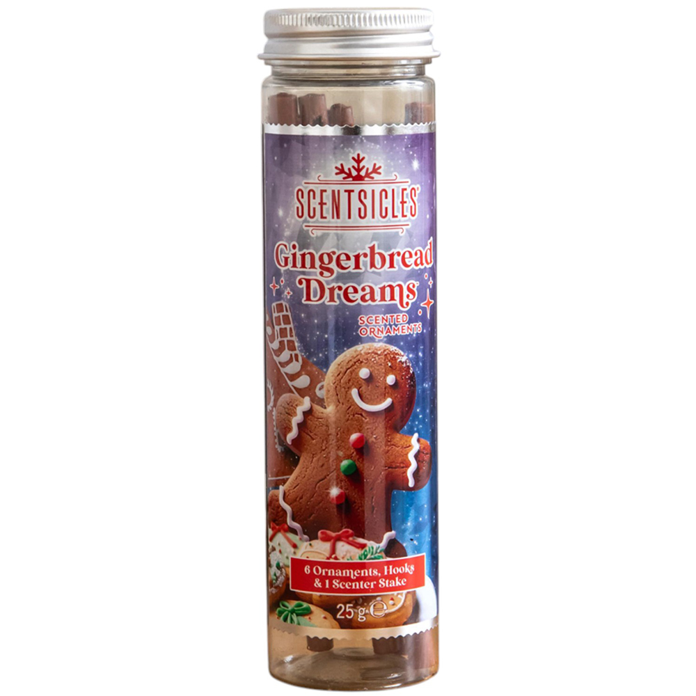 Samuel Alexander Scentsicles Gingerbread Dreams Scented Hanging Christmas Ornament 25g Image 1