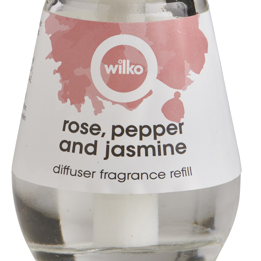 Wilko Rose Pepper and Jasmine Diffuser Fragrance Refill Image 4